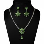 Sapphire Cascade Necklace & Earring Set