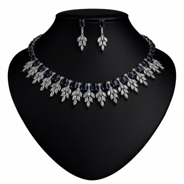 Blue Aurora Necklace & Earring Set